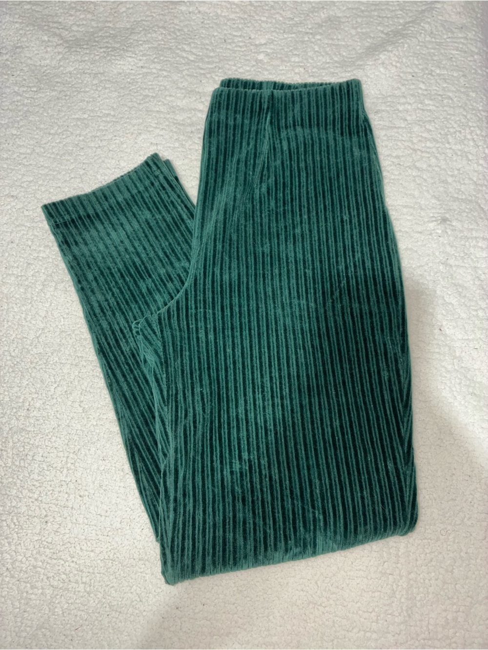 Liz Claiborne Teal Ribbed Velvet Pants - Picture 2 of 3